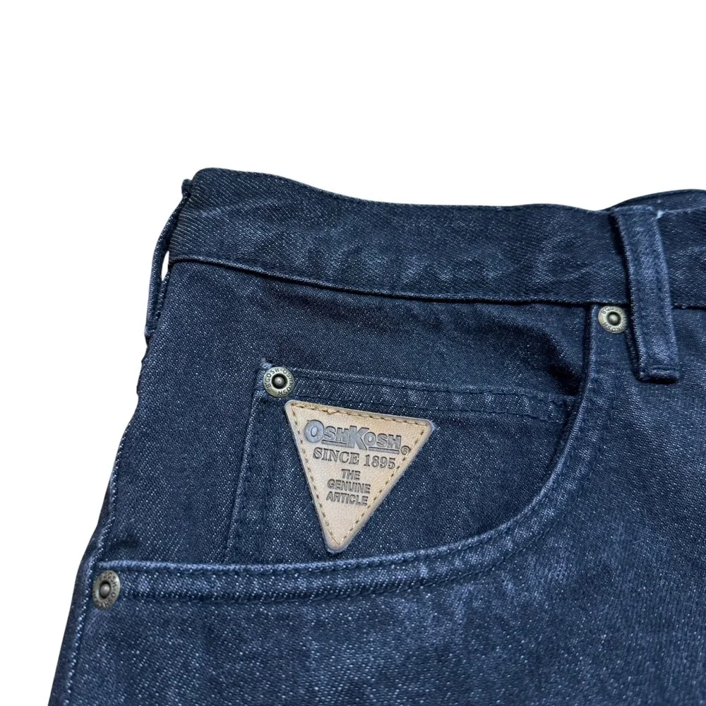 Lot of 2 OshKosh B'Gosh Mens Loose Fit Jeans Black Denim 40x34 NWT 466-1232